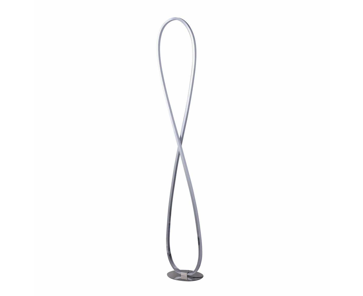 Infinite LED Floor Lamp - Chrome