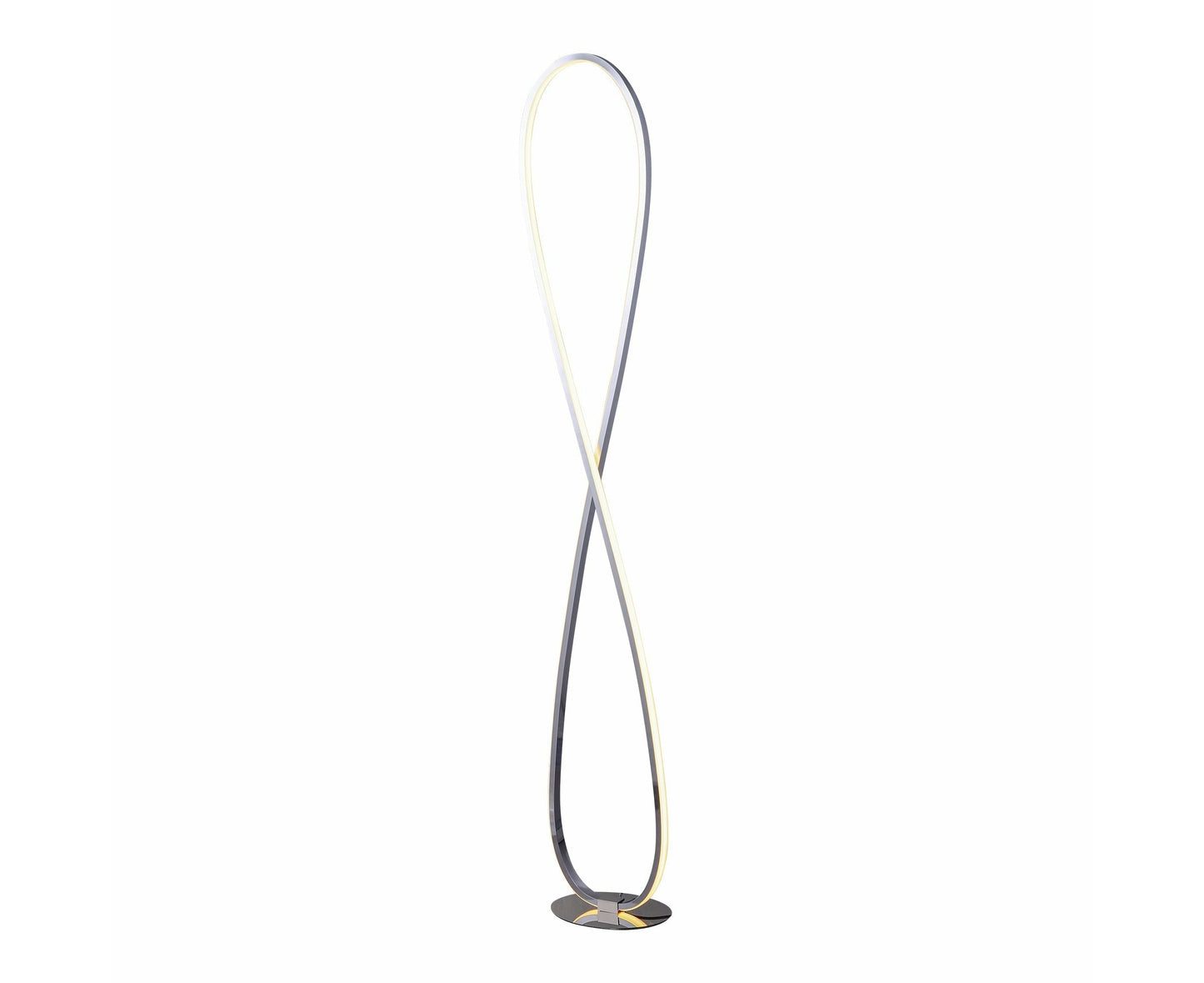 Infinite LED Floor Lamp - Chrome