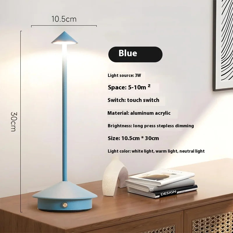 Creative Dining Touch Led Hotel Bar Coffee Pina Pro Table Lamp Rechargeable Table Lamp Lampada Da Tavolo Decorative Desk Lamp
