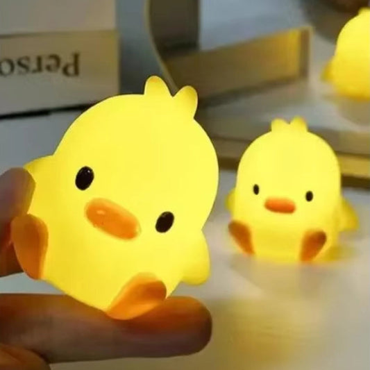 Duck Night Light Bedroom Decoration Cute Cartoon Animal Night Light Christmas Gifts for Kids Room Bedside Sleeping Lamp