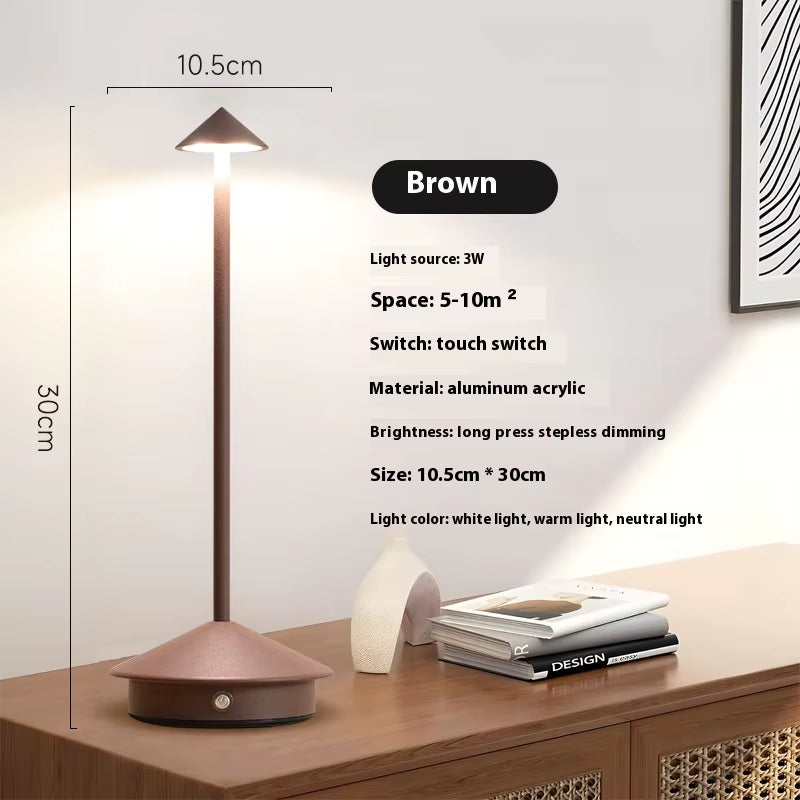Creative Dining Touch Led Hotel Bar Coffee Pina Pro Table Lamp Rechargeable Table Lamp Lampada Da Tavolo Decorative Desk Lamp