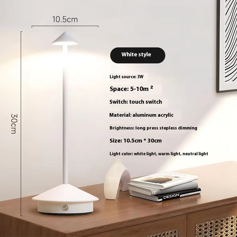 Creative Dining Touch Led Hotel Bar Coffee Pina Pro Table Lamp Rechargeable Table Lamp Lampada Da Tavolo Decorative Desk Lamp