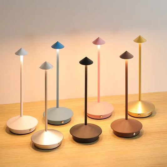Creative Dining Touch Led Hotel Bar Coffee Pina Pro Table Lamp Rechargeable Table Lamp Lampada Da Tavolo Decorative Desk Lamp